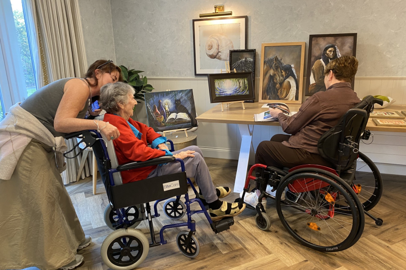 Claremont Manor Celebrates International Artists Day with Resident Art Exhibition in Dawlish